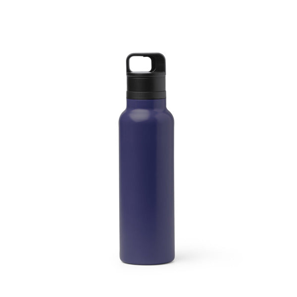 Stamina BITMAN Recycled stainless steel thermal bottle in navy blue - promotional merchandise printed with your company logo