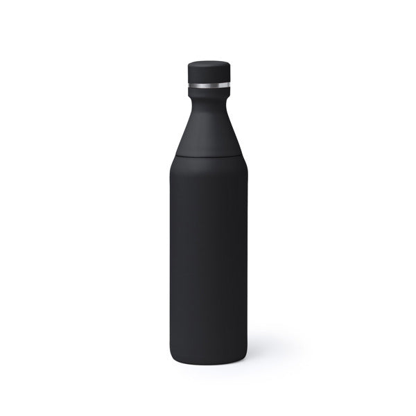 Stamina BLOSON Stainless steel thermal bottle 550 ml in black - promotional merchandise printed with your company logo