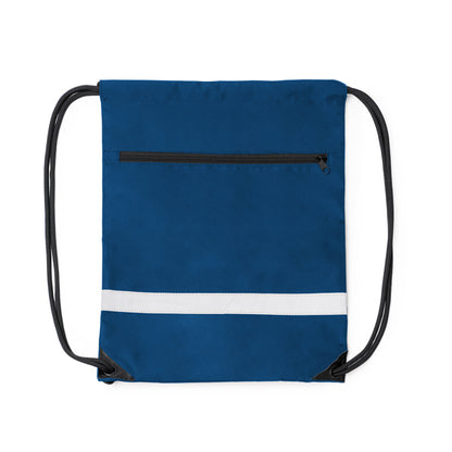 Stamina LUCIO 300D RPET drawstring bag in royal blue - promotional merchandise printed with your company logo