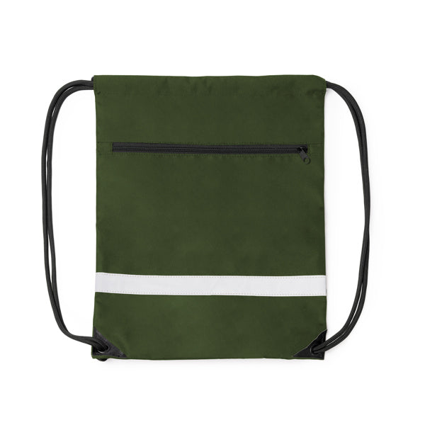 Stamina LUCIO 300D RPET drawstring bag in dark green - promotional merchandise printed with your company logo