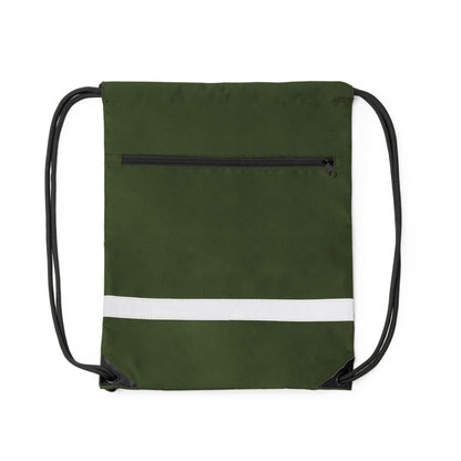 Stamina LUCIO 300D RPET drawstring bag in dark green - promotional merchandise printed with your company logo