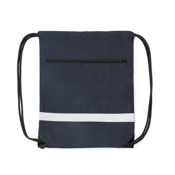 Stamina LUCIO 300D RPET drawstring bag in navy blue - promotional merchandise printed with your company logo