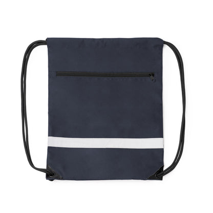 Stamina LUCIO 300D RPET drawstring bag in navy blue - promotional merchandise printed with your company logo
