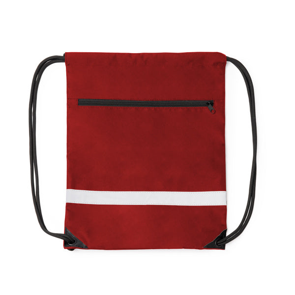 Stamina LUCIO 300D RPET drawstring bag in red - promotional merchandise printed with your company logo
