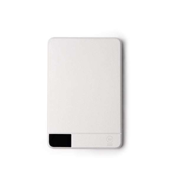 Stamina PROMAX Recycled aluminium and PC power bank 5000 mAh in pearl white - promotional merchandise printed with your