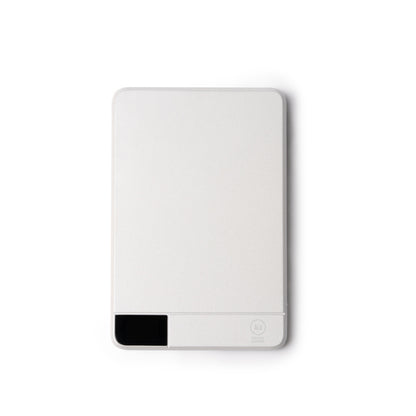 Stamina PROMAX Recycled aluminium and PC power bank 5000 mAh in pearl white - promotional merchandise printed with your