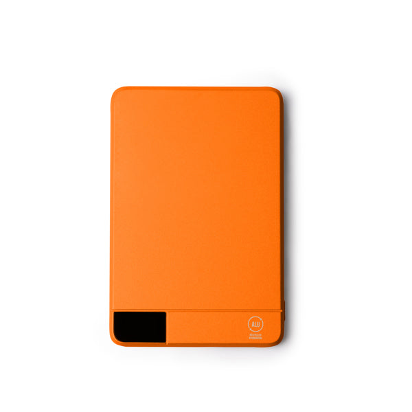 Stamina PROMAX Recycled aluminium and PC power bank 5000 mAh in orange - promotional merchandise printed with your company