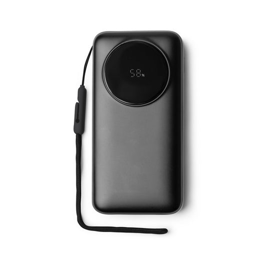Stamina PERAL ABS power bank 20000 mAh in black - promotional merchandise printed with your company logo