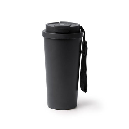 Stamina FOLNER Recycled stainless steel thermal cup 500 ml in black - promotional merchandise printed with your company logo