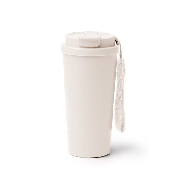 Stamina FOLNER Recycled stainless steel thermal cup 500 ml in beige - promotional merchandise printed with your company logo