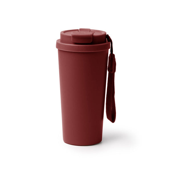 Stamina FOLNER Recycled stainless steel thermal cup 500 ml in dark red - promotional merchandise printed with your company