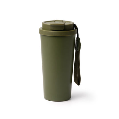 Stamina FOLNER Recycled stainless steel thermal cup 500 ml in dark green - promotional merchandise printed with your company