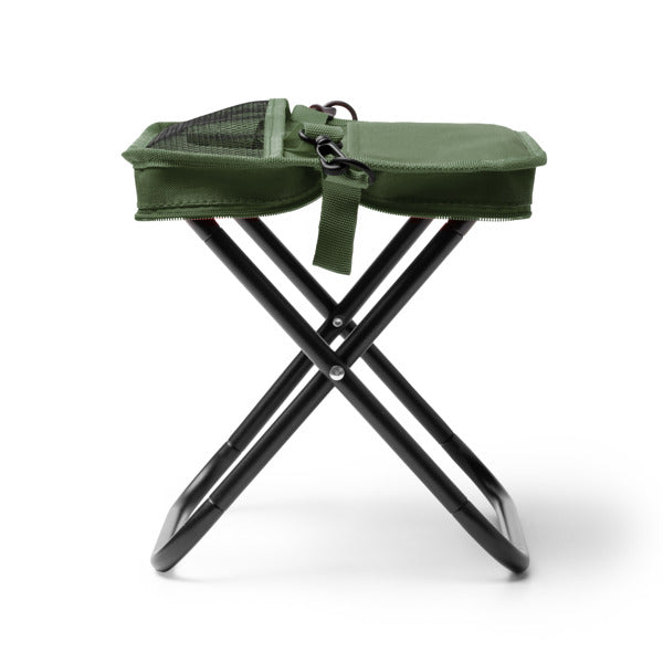 Stamina TROTY 600D RPET folding chair in dark green - promotional merchandise printed with your company logo
