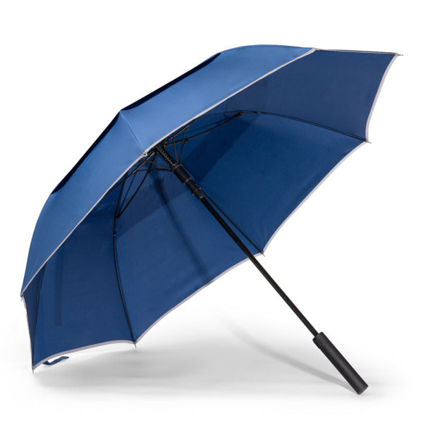 Stamina LINZ RPET umbrella in black - promotional merchandise printed with your company logo