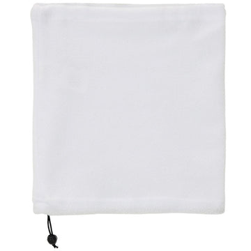 Stamina NUKKA Polyester fleece neck warmer in white - promotional merchandise printed with your company logo