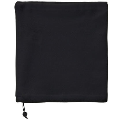 Stamina NUKKA Polyester fleece neck warmer in black - promotional merchandise printed with your company logo