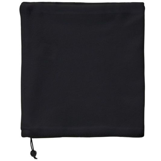 Stamina NUKKA Polyester fleece neck warmer in black - promotional merchandise printed with your company logo