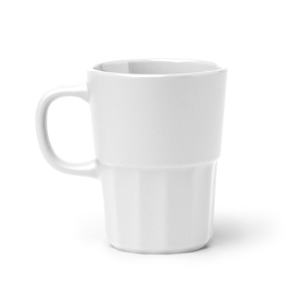 Stamina LUNGER Ceramic mug 450 ml in white - promotional merchandise printed with your company logo