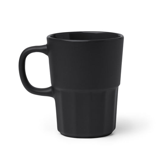 Stamina LUNGER Ceramic mug 450 ml in black - promotional merchandise printed with your company logo