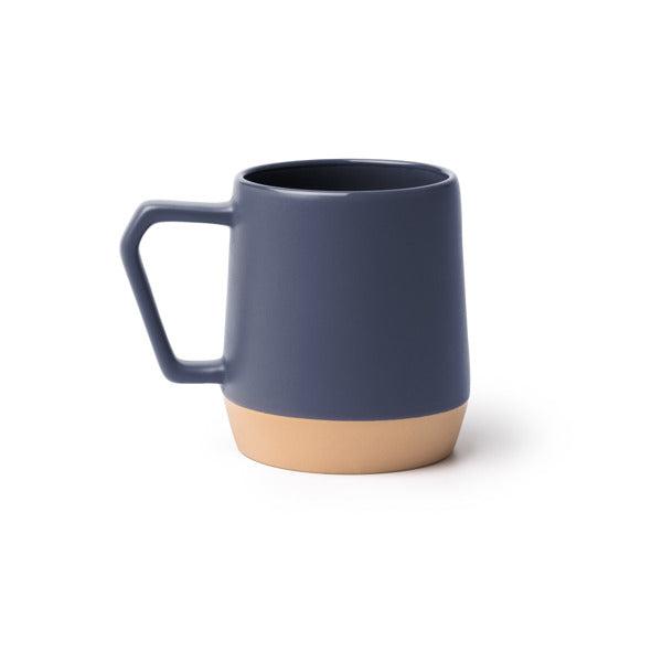 Stamina TIDAK Ceramic mug 320 ml in navy blue - promotional merchandise printed with your company logo