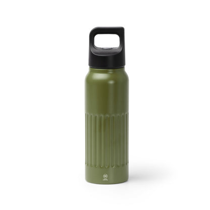 Stamina MORONI Recycled stainless steel thermal bottle in dark green - promotional merchandise printed with your company logo