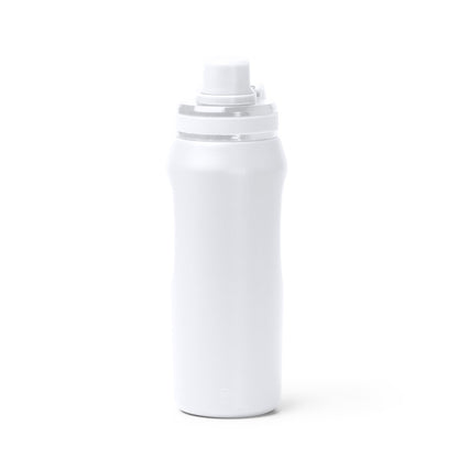 Stamina GERALD Recycled stainless steel thermal bottle in white - promotional merchandise printed with your company logo