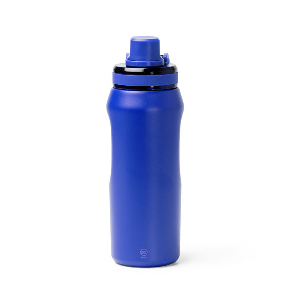Stamina GERALD Recycled stainless steel thermal bottle in royal blue - promotional merchandise printed with your company logo