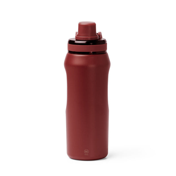 Stamina GERALD Recycled stainless steel thermal bottle in dark red - promotional merchandise printed with your company logo