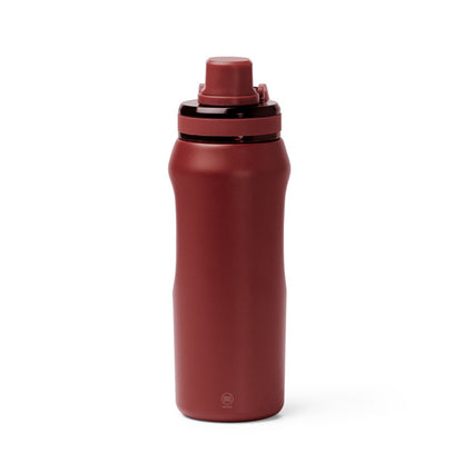 Stamina GERALD Recycled stainless steel thermal bottle in dark red - promotional merchandise printed with your company logo