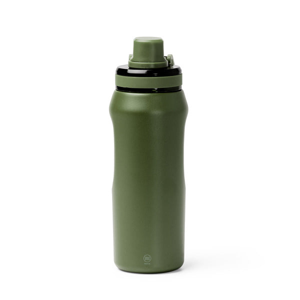 Stamina GERALD Recycled stainless steel thermal bottle in dark green - promotional merchandise printed with your company logo