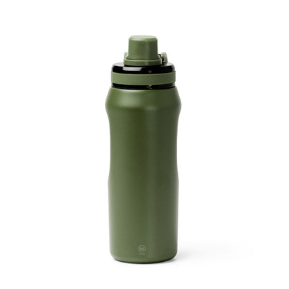 Stamina GERALD Recycled stainless steel thermal bottle in dark green - promotional merchandise printed with your company logo