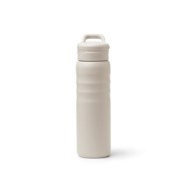 Stamina TUXLEY Recycled stainless steel thermal bottle in beige - promotional merchandise printed with your company logo