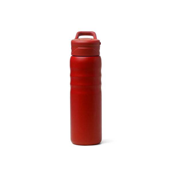Stamina TUXLEY Recycled stainless steel thermal bottle in red - promotional merchandise printed with your company logo