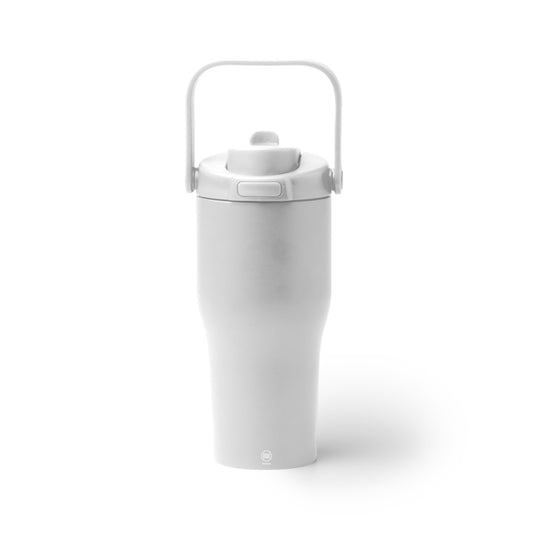 Stamina MAPET Stainless steel and PP thermal bottle 550 ml in white - promotional merchandise printed with your company logo