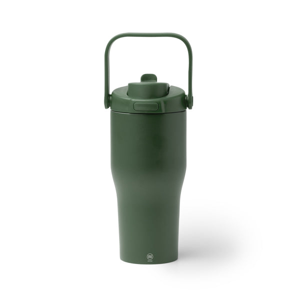 Stamina MAPET Stainless steel and PP thermal bottle 550 ml in dark green - promotional merchandise printed with your company