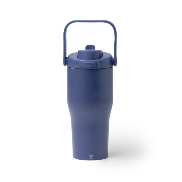 Stamina MAPET Stainless steel and PP thermal bottle 550 ml in navy blue - promotional merchandise printed with your company