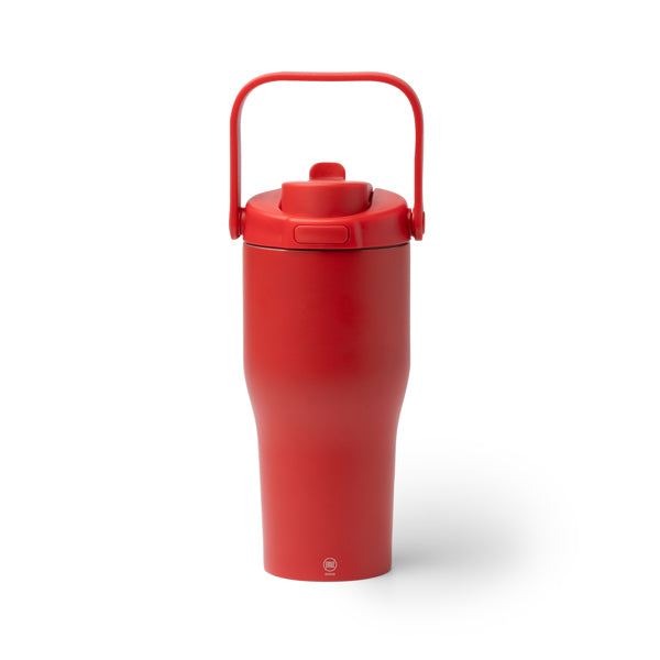 Stamina MAPET Stainless steel and PP thermal bottle 550 ml in red - promotional merchandise printed with your company logo