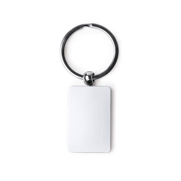 Stamina SOHO Metal keyring in rectangular - promotional merchandise printed with your company logo