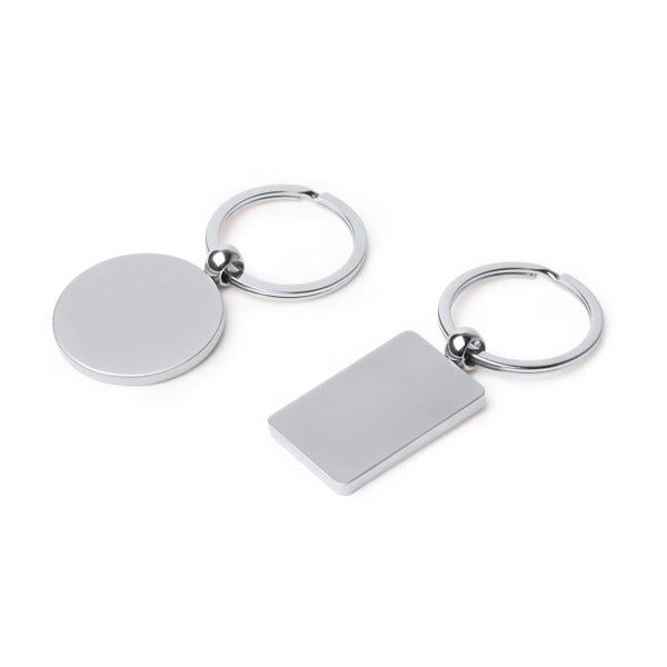 Stamina SOHO Metal keyring in rectangular - promotional merchandise printed with your company logo