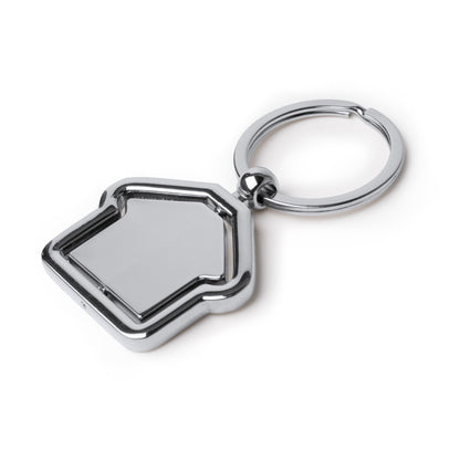 Stamina TUDOR Rotating metal keyring in silver - promotional merchandise printed with your company logo