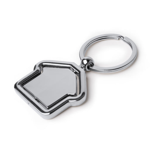Stamina TUDOR Rotating metal keyring in silver - promotional merchandise printed with your company logo