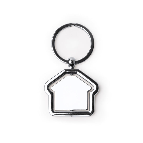 Stamina TUDOR Rotating metal keyring in silver - promotional merchandise printed with your company logo