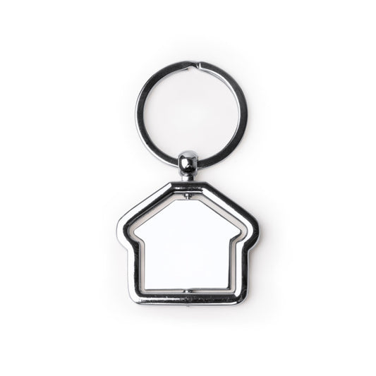 Stamina TUDOR Rotating metal keyring in silver - promotional merchandise printed with your company logo