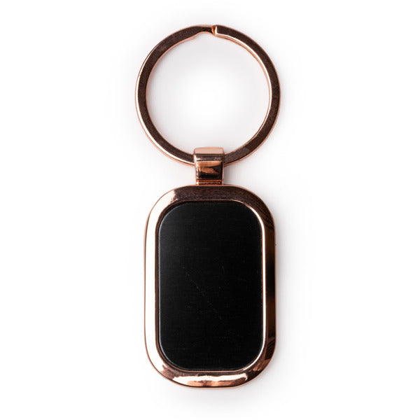 Stamina BELSAN Metal keyring in oval - promotional merchandise printed with your company logo