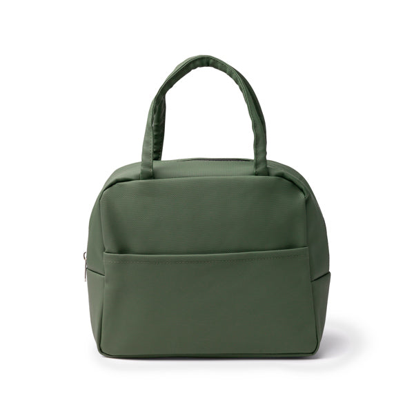 Stamina SELFOS PU leather cooler bag in dark green - promotional merchandise printed with your company logo