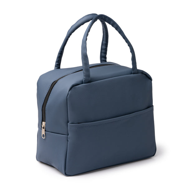 Stamina SELFOS PU leather cooler bag in black - promotional merchandise printed with your company logo