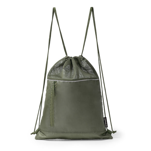 Stamina MASKOT 210D RPET drawstring bag in dark green - promotional merchandise printed with your company logo
