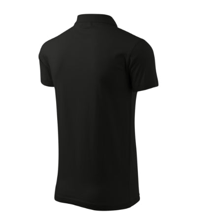 MALFINI SINGLE J. Men's polo shirt in black - promotional clothing printed with your company logo