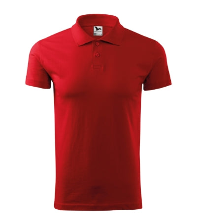 MALFINI SINGLE J. Men's polo shirt in red - promotional clothing printed with your company logo