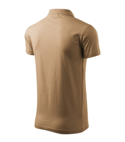 MALFINI SINGLE J. Men's polo shirt in sand - promotional clothing printed with your company logo